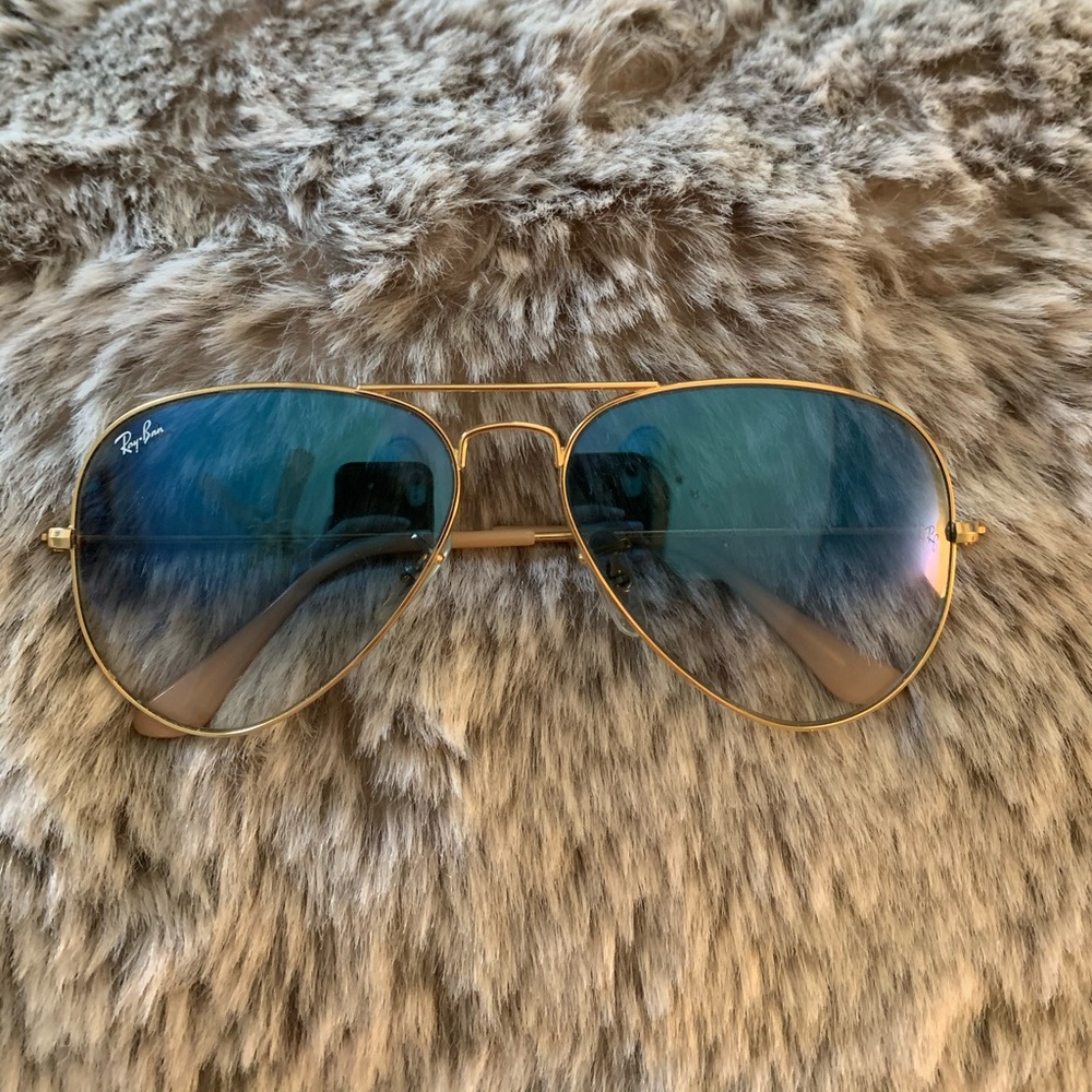Blue Ombré Rayban Aviators